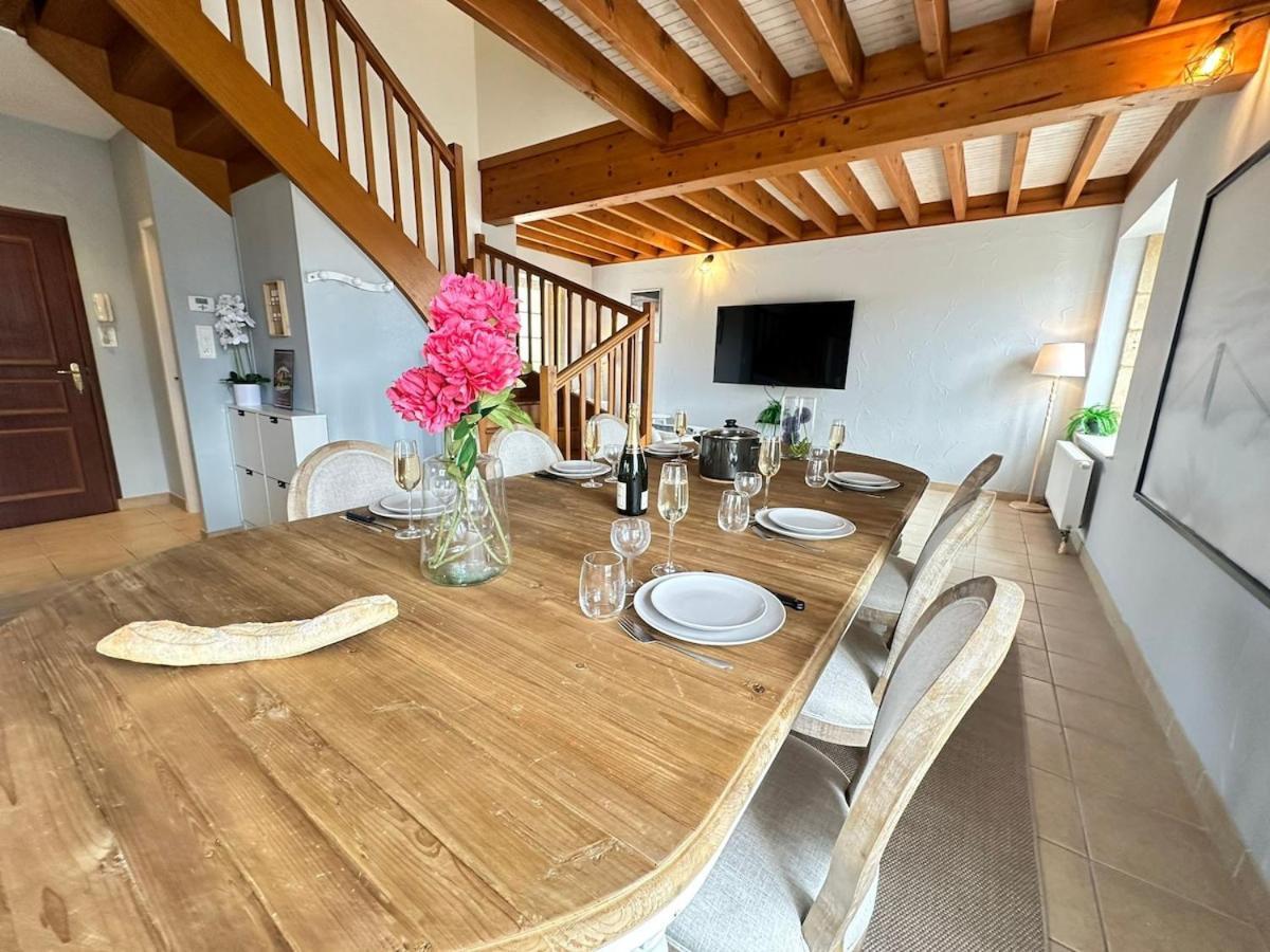 S Bayleved'Air Duplex Vue Chateau, Balneo Et Sauna Sedan Dış mekan fotoğraf
